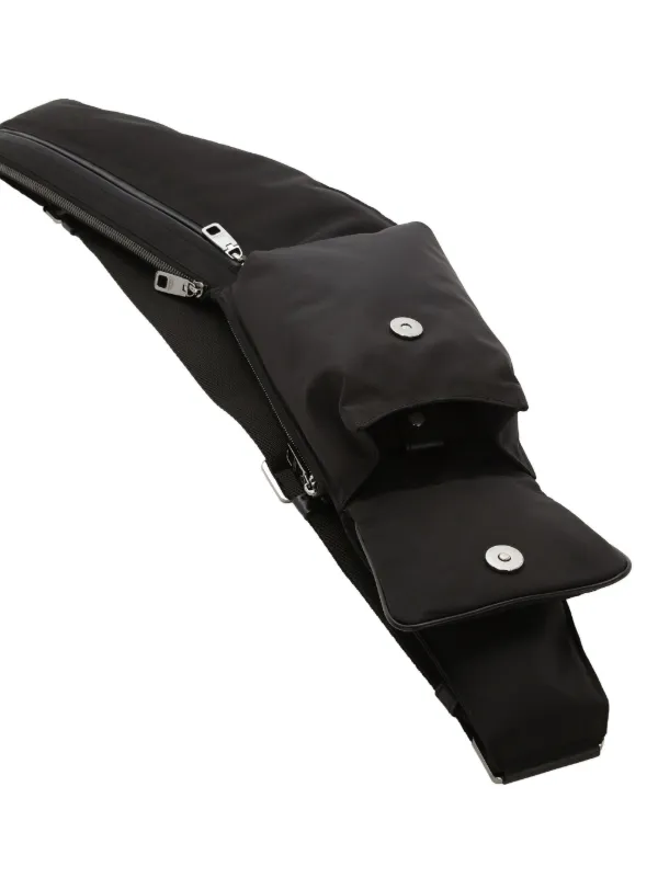 Dolce & Gabbana logo-plaque Zipped Belt Bag | Black | FARFETCH KW