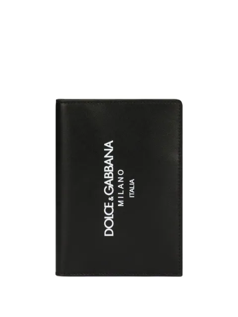 Dolce & Gabbana cartera plegable con logo estampado