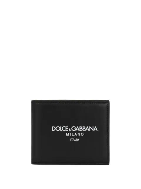 Dolce & Gabbana logo-print leather wallet