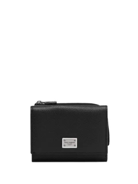Dolce & Gabbana logo-plaque leather wallet
