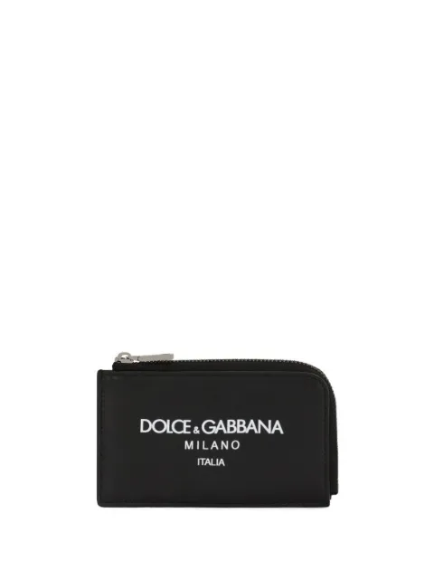 Dolce & Gabbana logo-print zip-around wallet