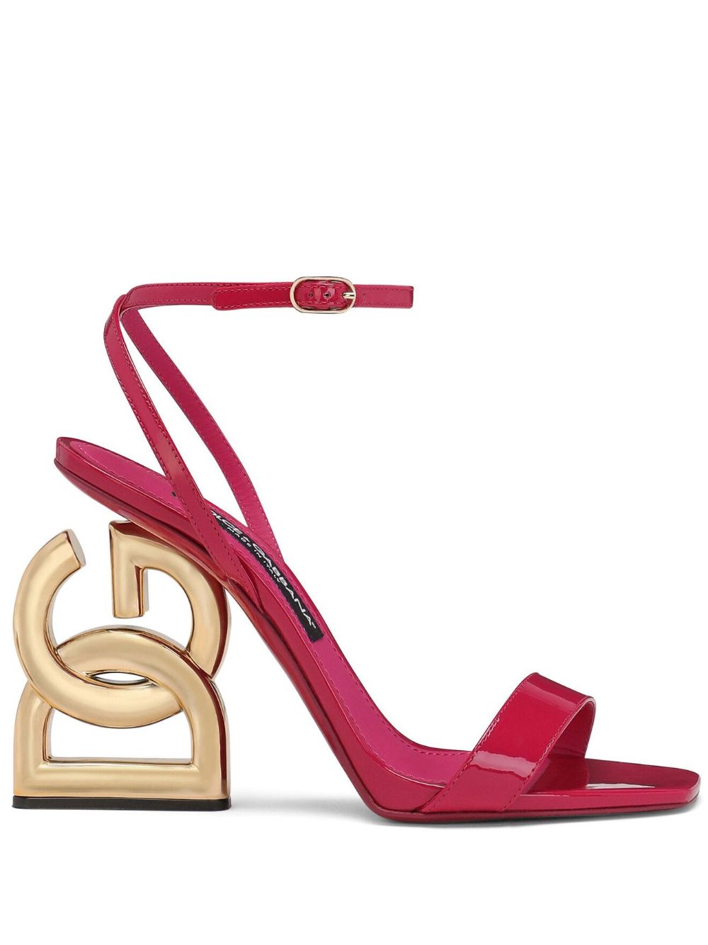 Shop Dolce & Gabbana Keira 105mm Dg-heel Sandals In Red