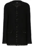 Dolce & Gabbana sequin-embellished bouclé jacket - Black
