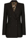 Dolce & Gabbana double-breasted striped blazer - Brown