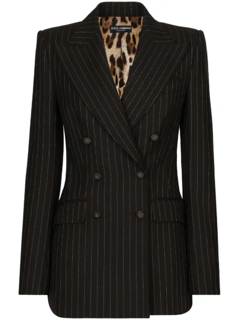 Dolce & Gabbana double-breasted striped blazer