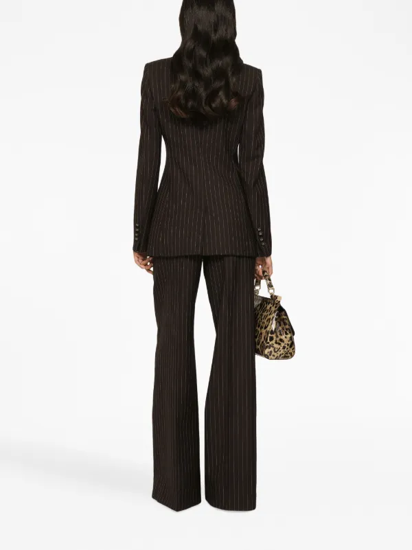 Dolce & Gabbana double-breasted Striped Blazer | Brown