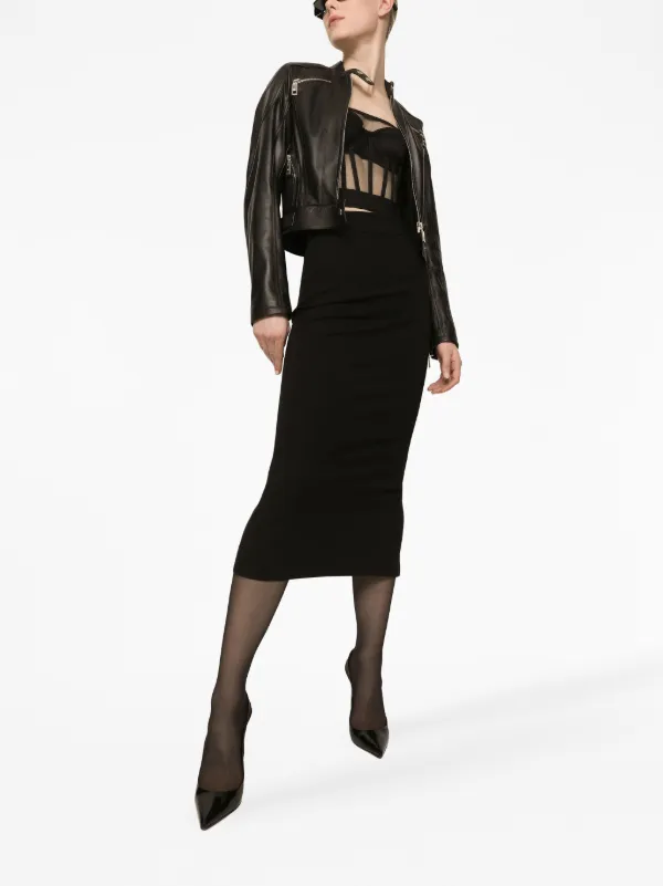 スカート DOLCE & GABBANA MIDI SKIRT Dolce & Gabbana Patchwork Charmeuse Midi Skirt | Sendegaro