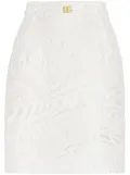Dolce & Gabbana brocade mini skirt - White