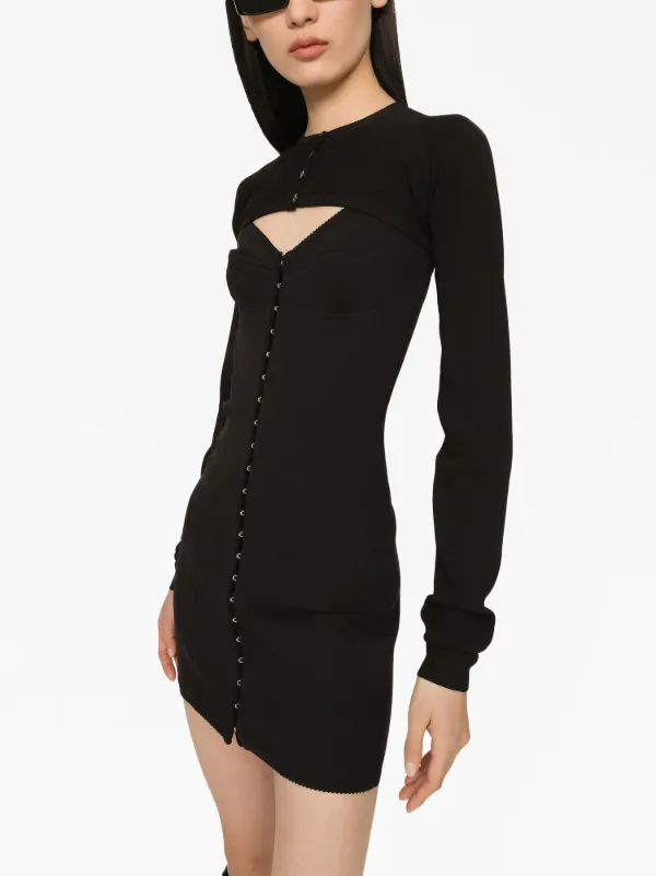 Dolce & Gabbana Vネック ドレス Dolce & Gabbana Vネック ドレス | ブラック | FARFETCH JP