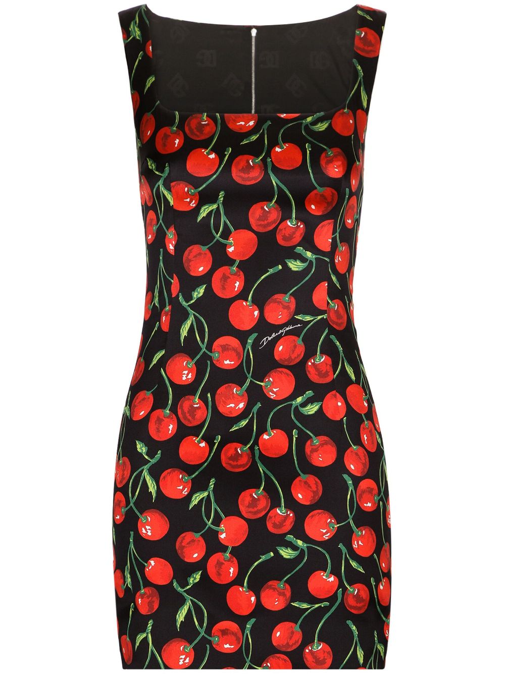 Image 1 of Dolce & Gabbana cherry-print minidress
