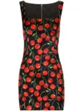 Dolce & Gabbana cherry-print minidress - Black