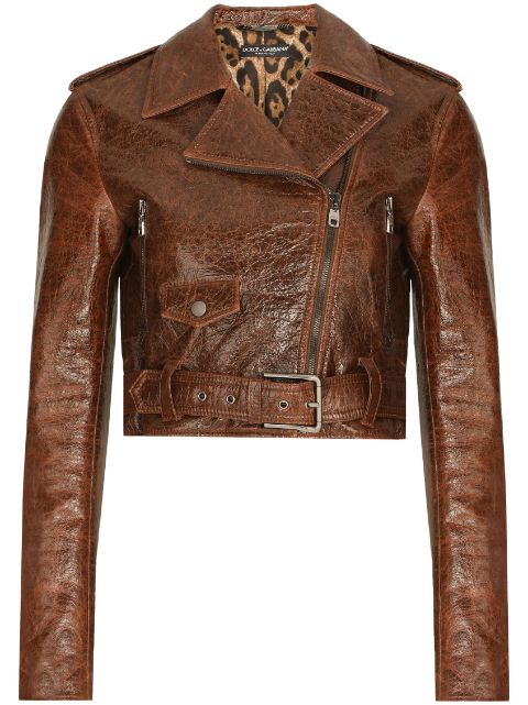 Dolce & Gabbana chamarra corta estilo biker 