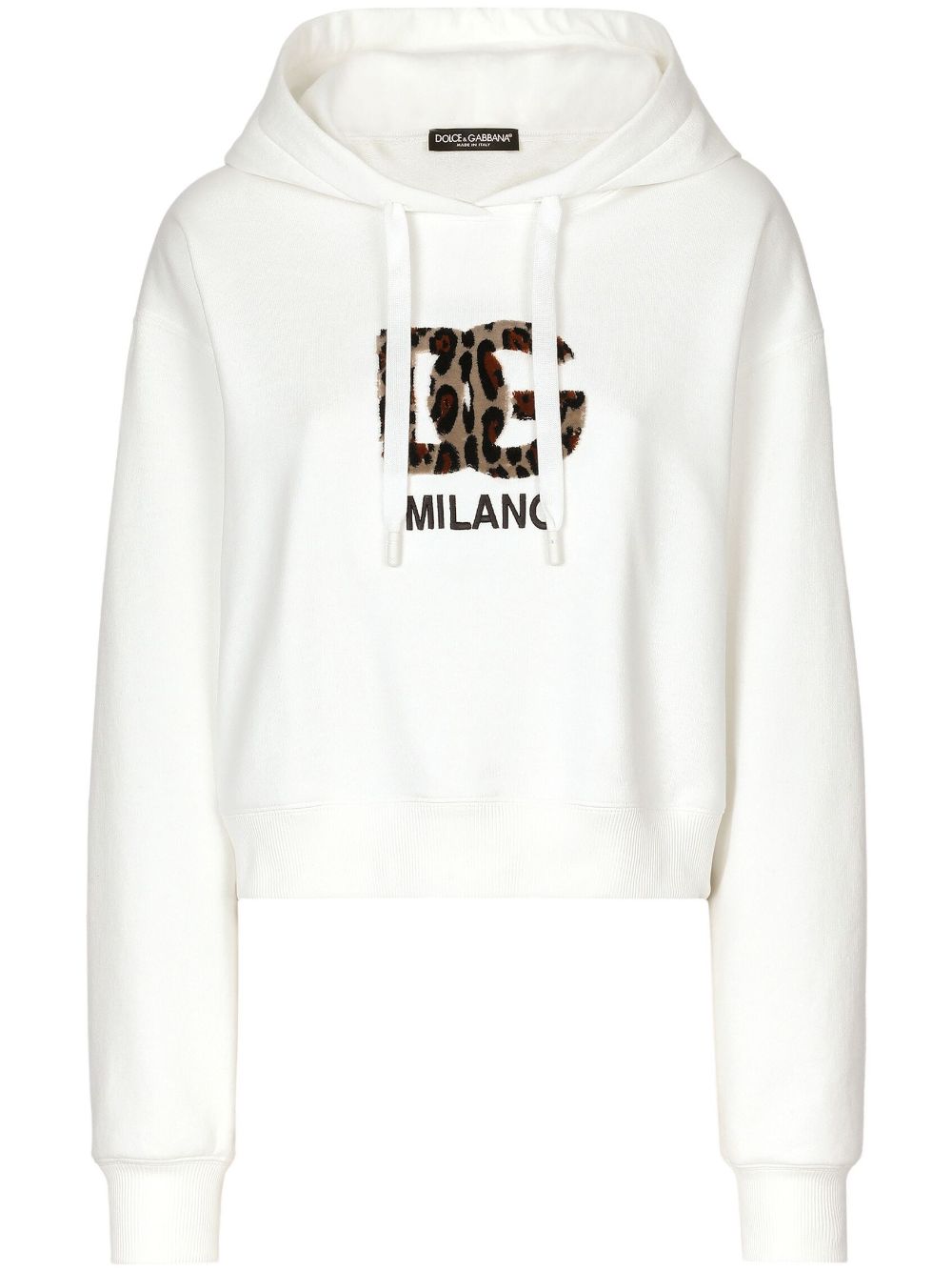 Dolce & Gabbana Hoodie met logopatch Wit