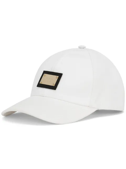 Dolce & Gabbana logo-plaque cotton cap