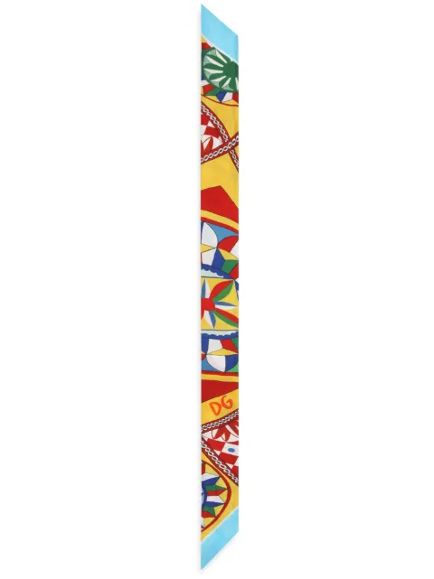 Dolce & Gabbana graphic-print silk headscarf