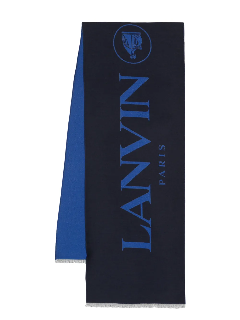 Lanvin intarsia-knit logo scarf