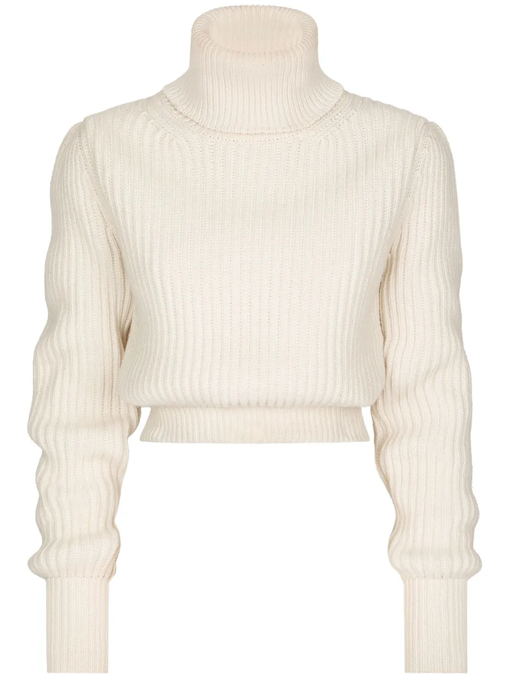 Dolce & Gabbana ribbed-knit roll-neck jumper | White | Image 1
