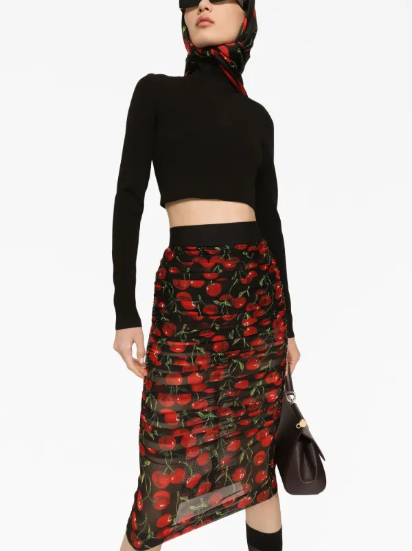 Dolce & Gabbana ハイネック ニットトップ | ブラック | FARFETCH JP