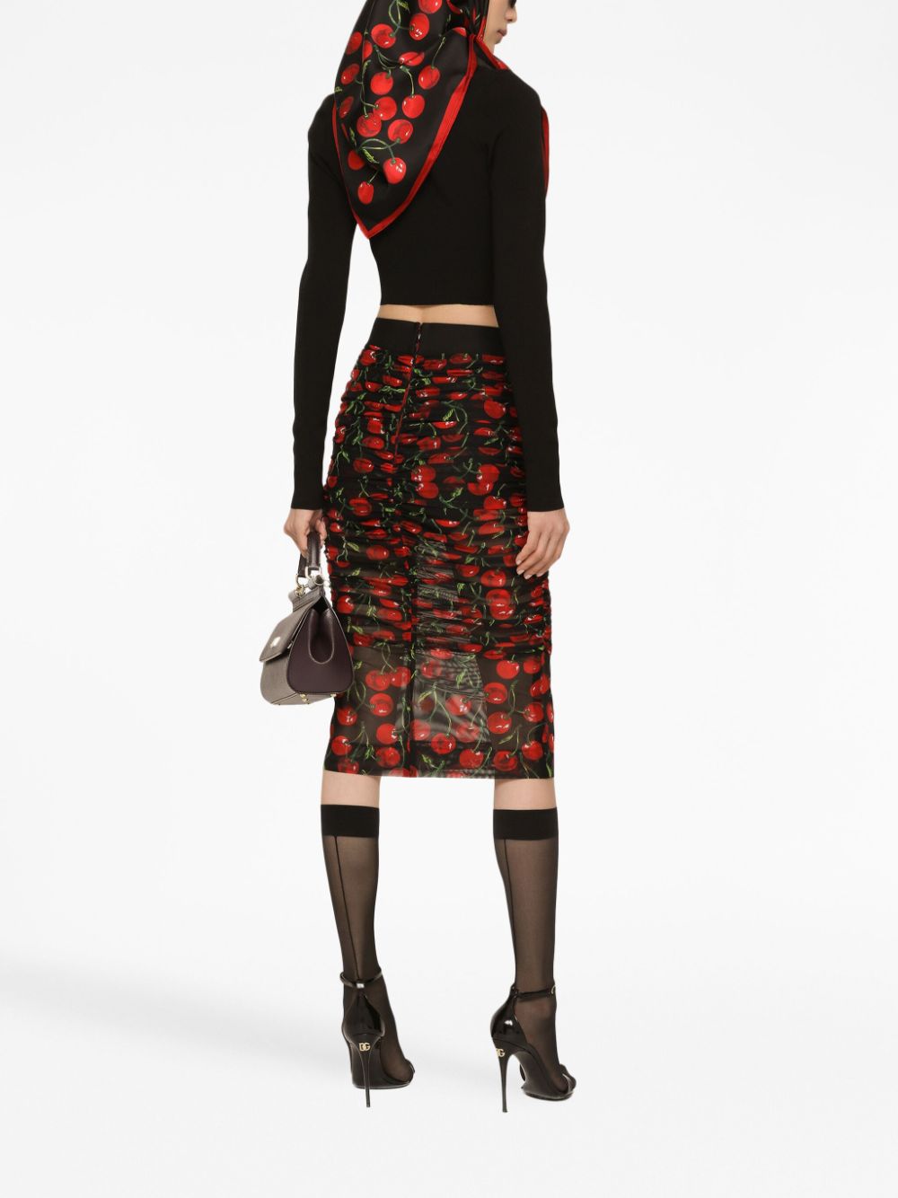 Dolce & Gabbana Top met hoge hals Zwart
