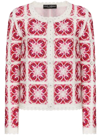 トップス DOLCE&GABBANA Logo Knit Cardigan 23607341_54430431_600.jpg