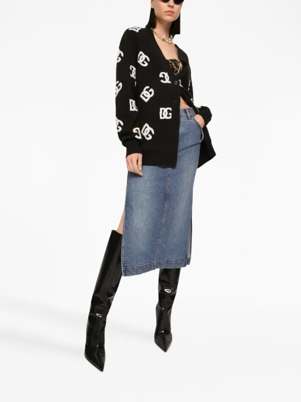 Dolce & Gabbana DGロゴ カーディガン | ブラック | FARFETCH JP