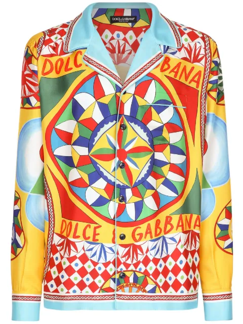 Dolce & Gabbana Carretto twill silk shirt