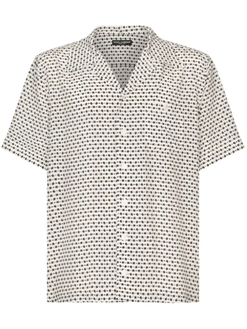 Dolce & Gabbana DG-print silk shirt