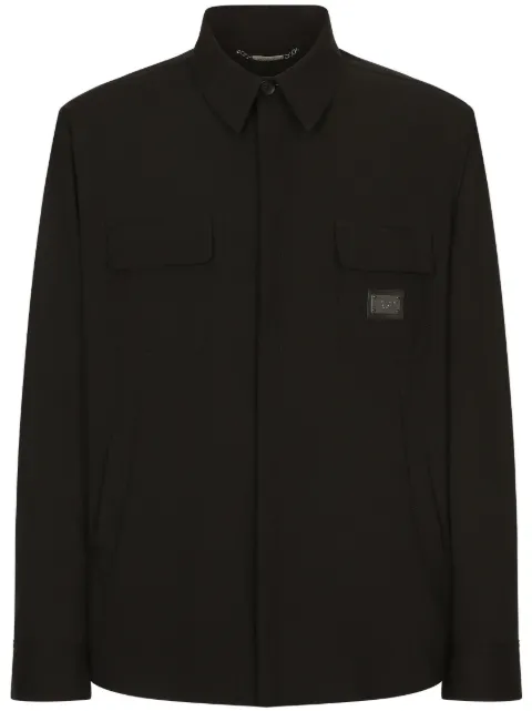 Dolce & Gabbana camisa manga larga con placa del logo
