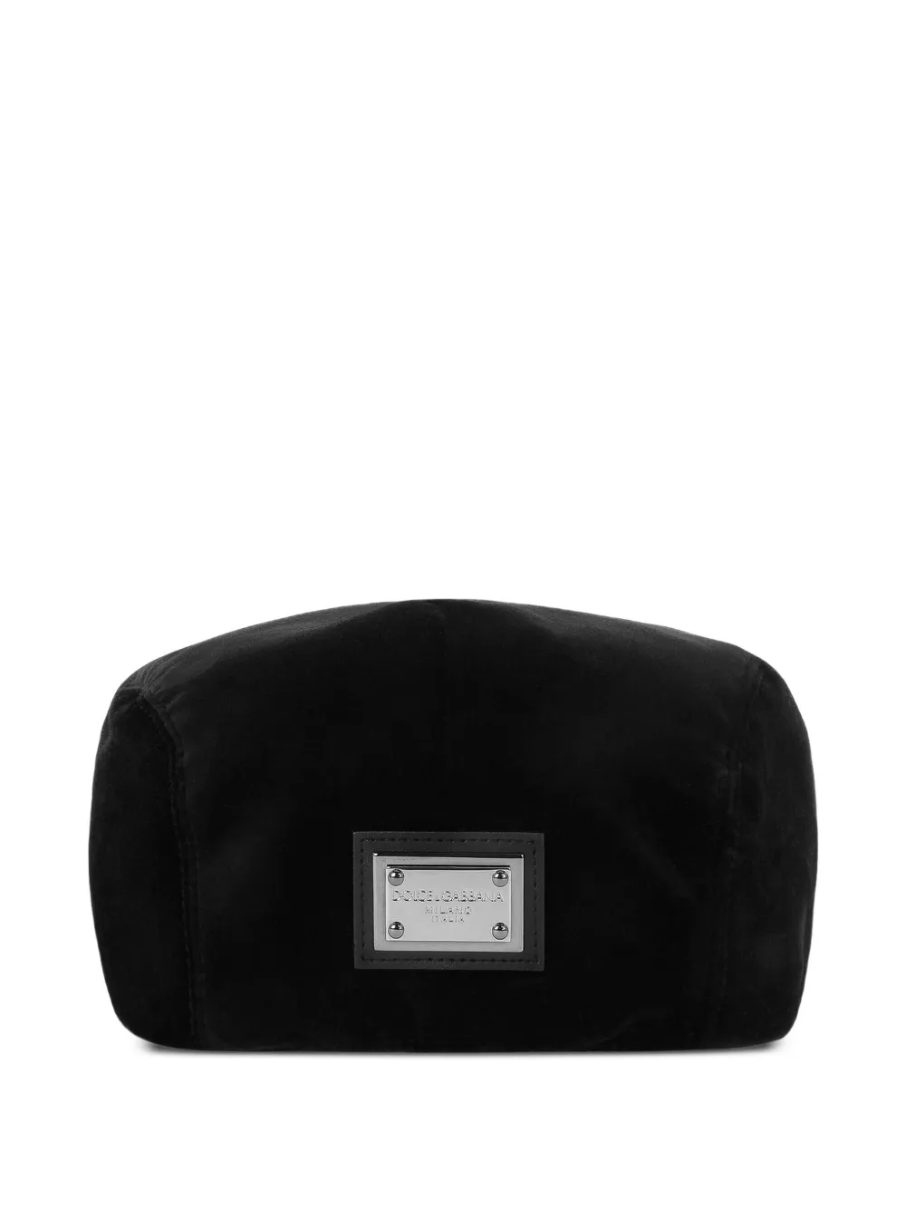 Dolce & Gabbana logo-plaque velvet hat | Image 2