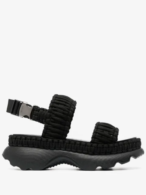 Moncler sandales Belay à brides tressées