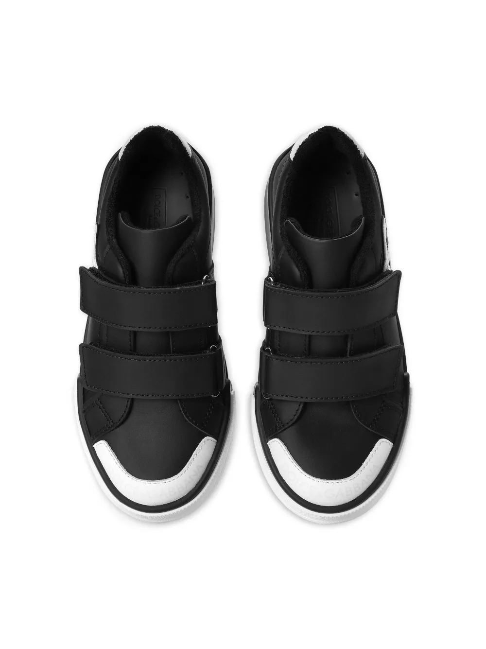 Dolce & Gabbana Logo-patch Low-top Sneakers In Black