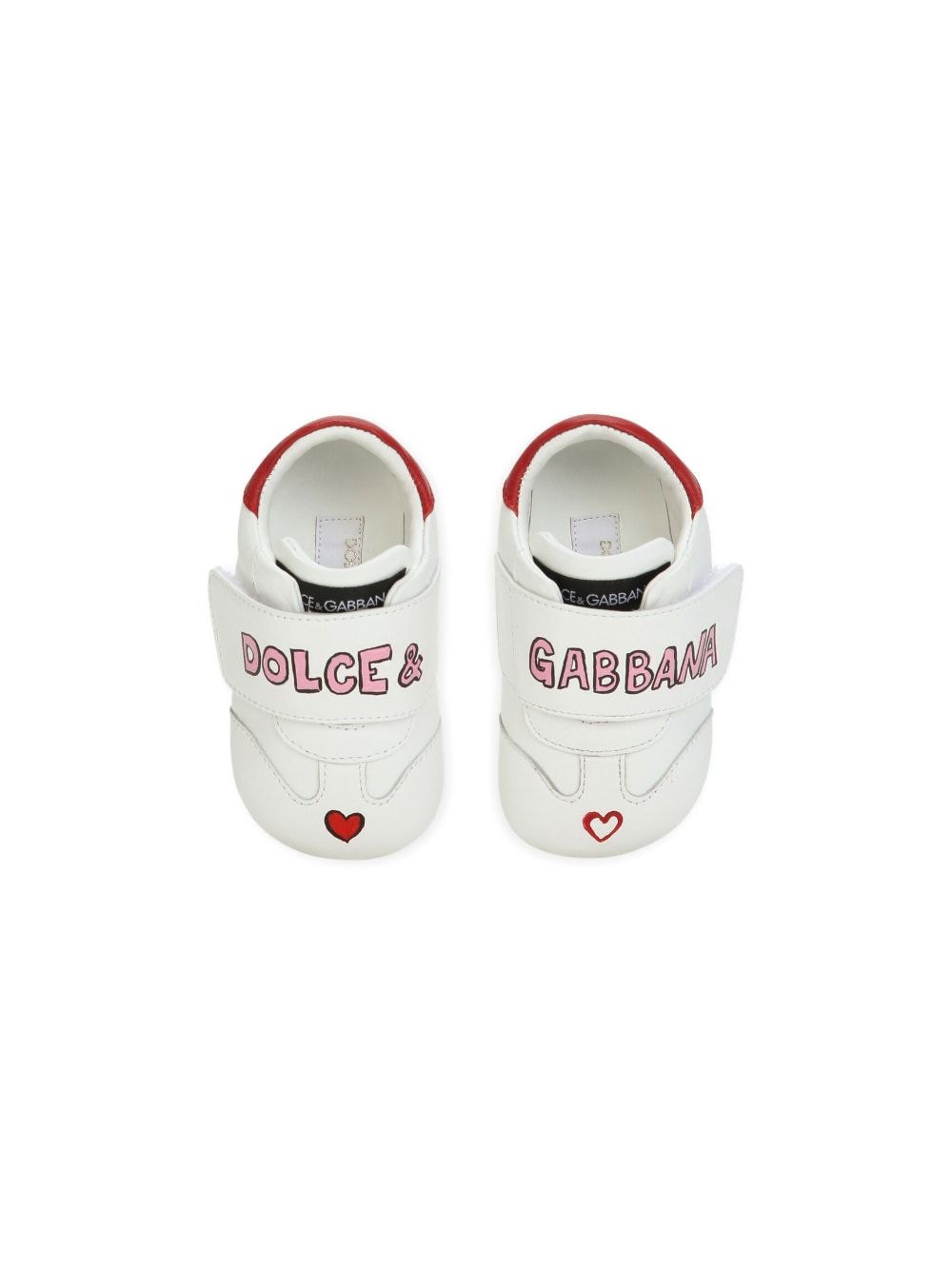 Shop Dolce & Gabbana First Love Touch-strap Sneakers In White