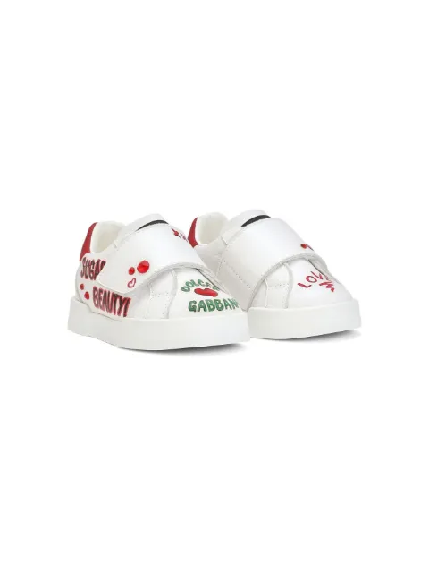 Dolce & Gabbana Kids Portofino graphic-print sneakers