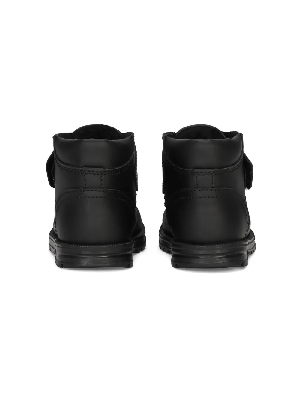  Dolce & Gabbana Kids Logo-plaque Touch-strap Boots - Black 