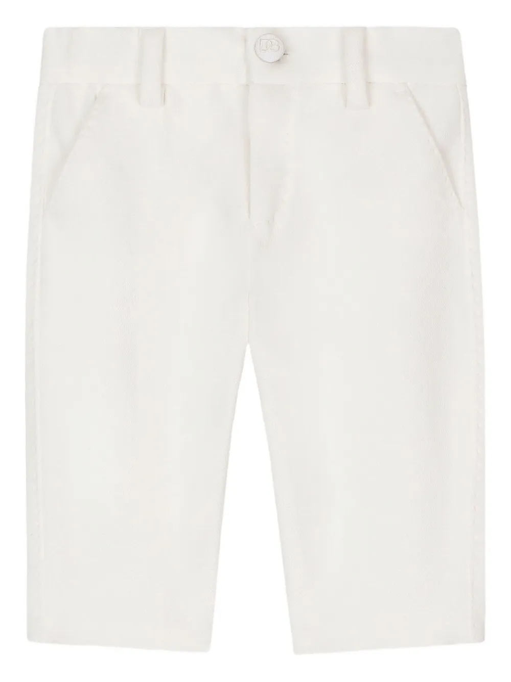 Dolce & Gabbana Kids button-fastening trousers - Bianco