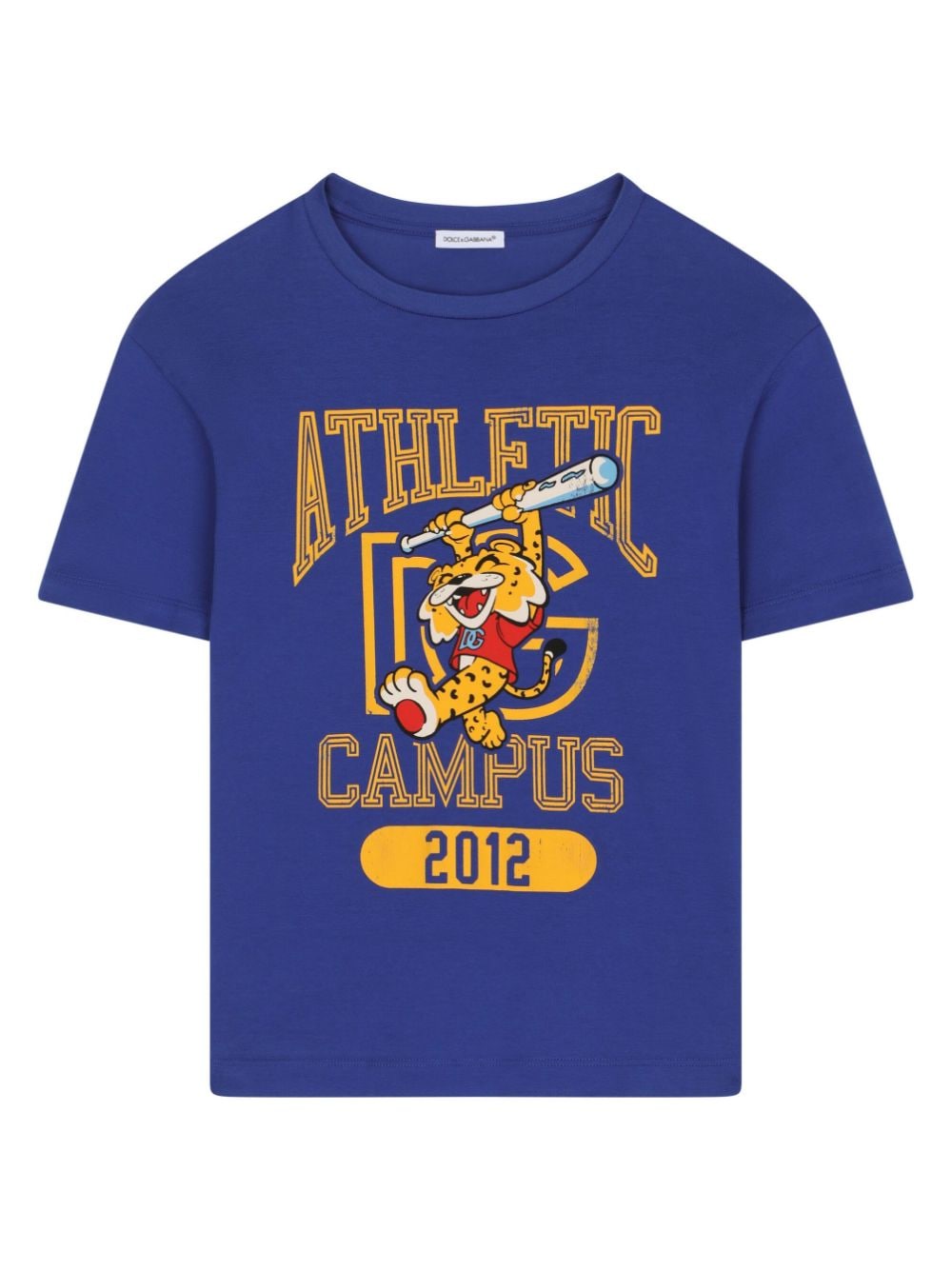 Image 1 of Dolce & Gabbana Kids Athletic Campus print T-shirt