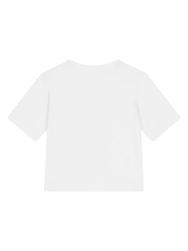 Dolce & Gabbana Kids Logo Rose Print T-shirt | White | FARFETCH IN