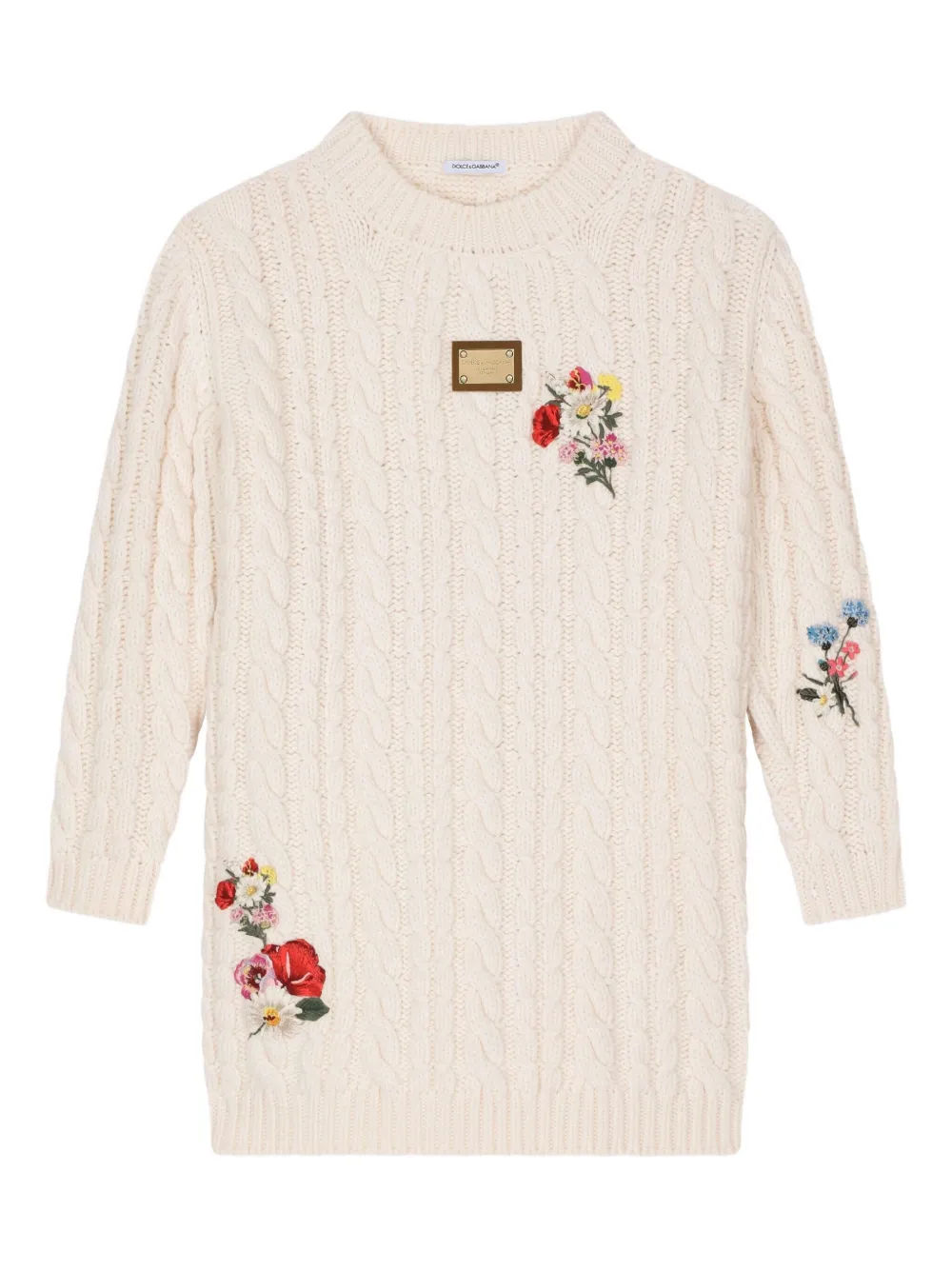 Dolce & Gabbana Kids フローラル ニットワンピース | ニュートラル