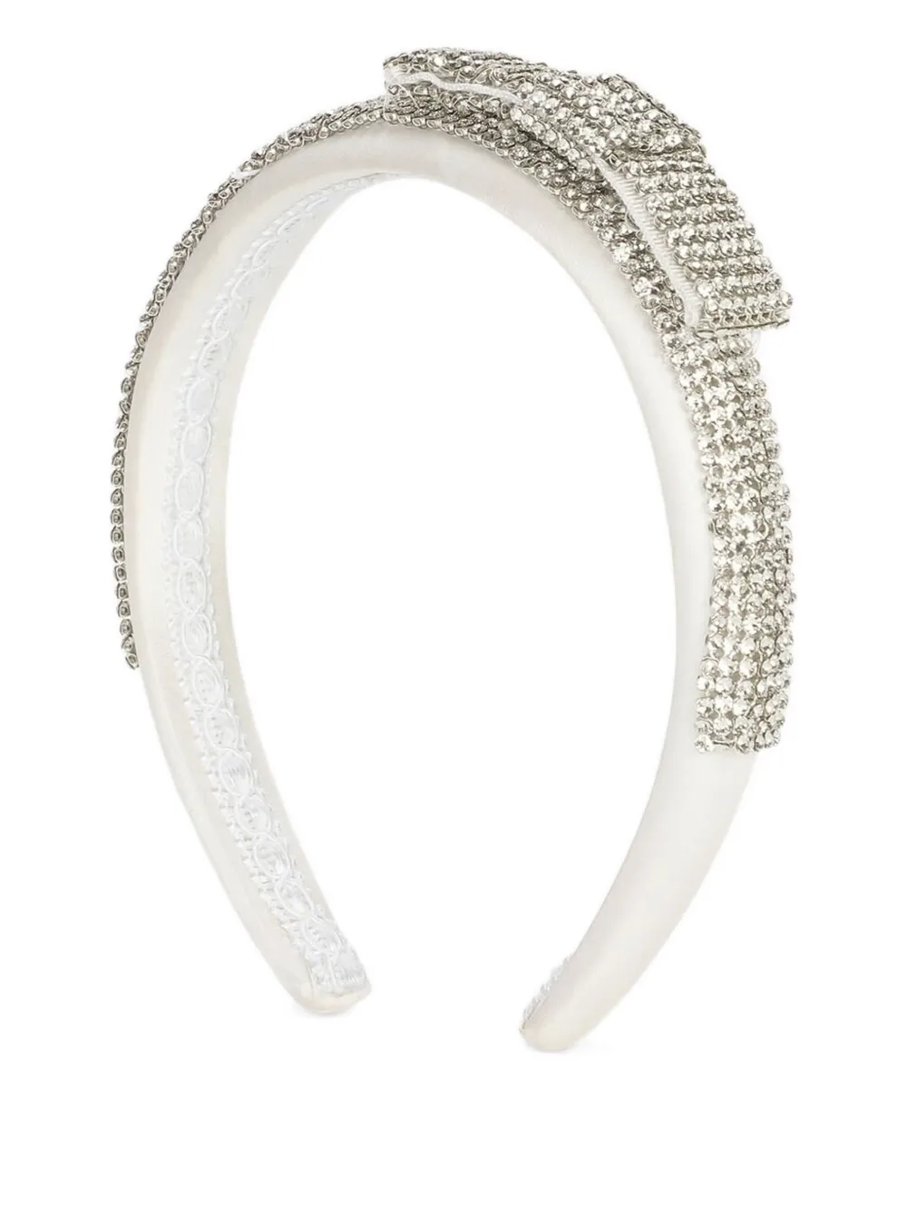Dolce & Gabbana Kids crystal-embellished bow headband | Girls Accessories | Image 2