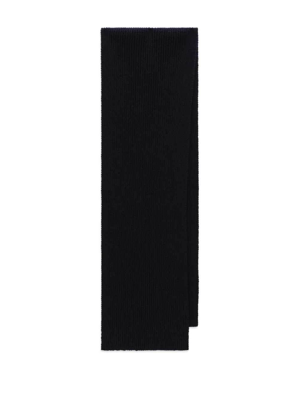 Shop Dolce & Gabbana Logo-patch Virgin-wool Scarf In Black