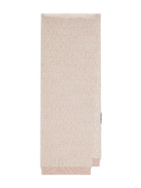 Dolce & Gabbana Kids intarsia-logo rectangle scarf