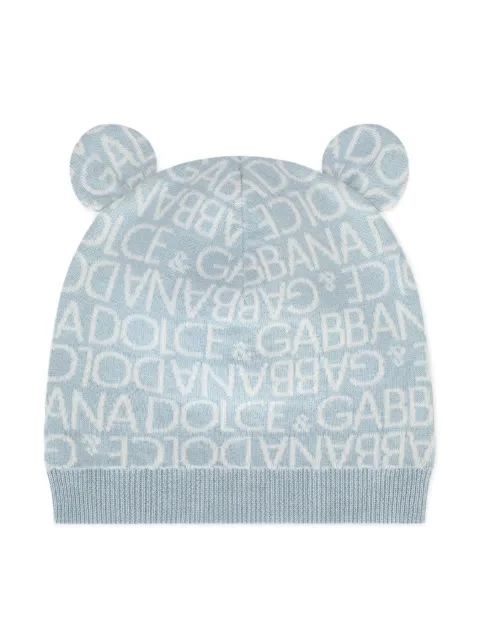 Dolce & Gabbana Kids animal-ears knitted hat 