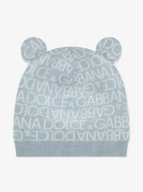 Dolce & Gabbana Kids stickat mössa med öron 