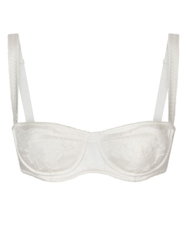 Dolce & Gabbana Lace Logo Balconette Bra - Farfetch