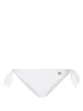 Dolce & Gabbana logo-plaque bikini bottom - White