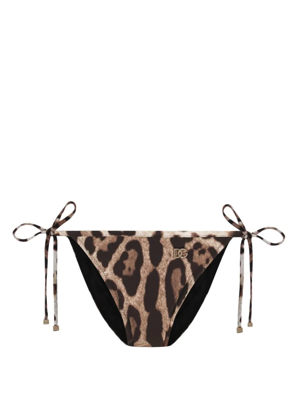 leopard-print bikini bottom