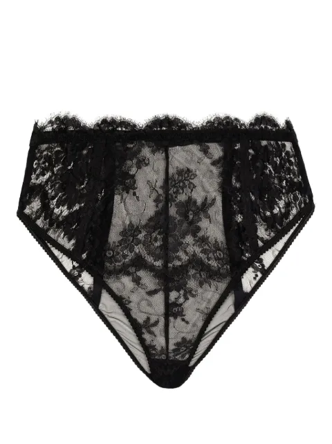 Dolce & Gabbana high-waisted floral-lace briefs