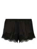 Dolce & Gabbana lace-detailing satin-finish briefs - Black