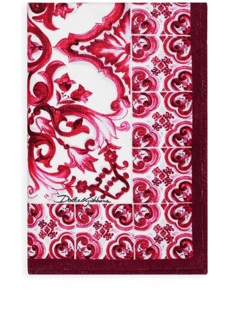 Dolce & Gabbana Majolica-print terry-cloth beach towel Women