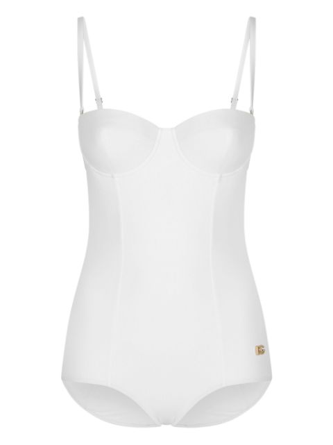 Dolce & Gabbana logo-plaque swimsuit Women